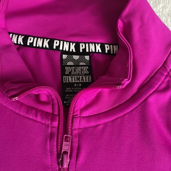 Pink athletic half zip jacket - Picture 2 of 6